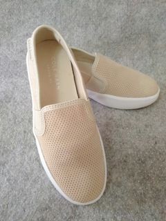 FROM USA - Size 6 Cole Haan Grand OS  Grand Crosscourt Flatform  Pumice Stone Embossed Twin Gore Slip On Shoes NO BOX