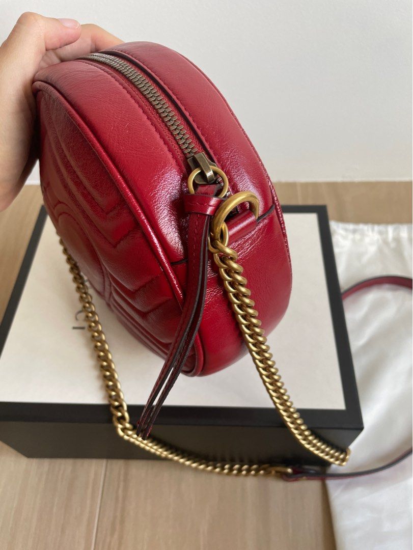 Marmont mini round shoulder bag hot sale