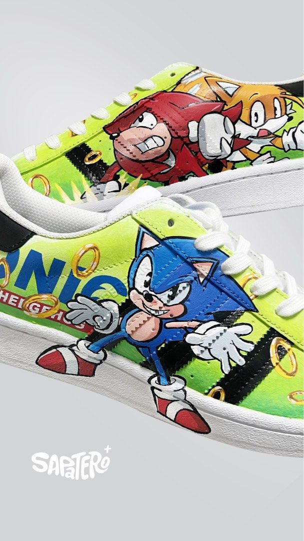 Custom sonic hotsell shoes