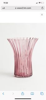 H&M Home Flared Glass Vase Flower