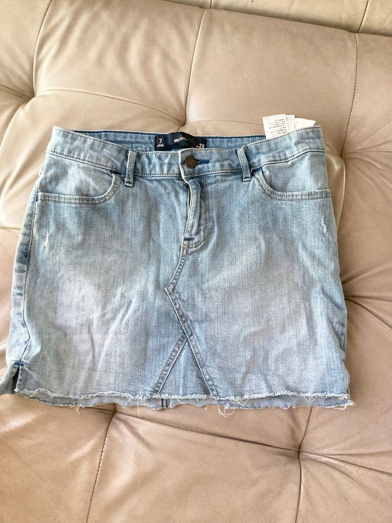 Hollister Denim Skirt Women s Fashion Bottoms Skirts on Carousell