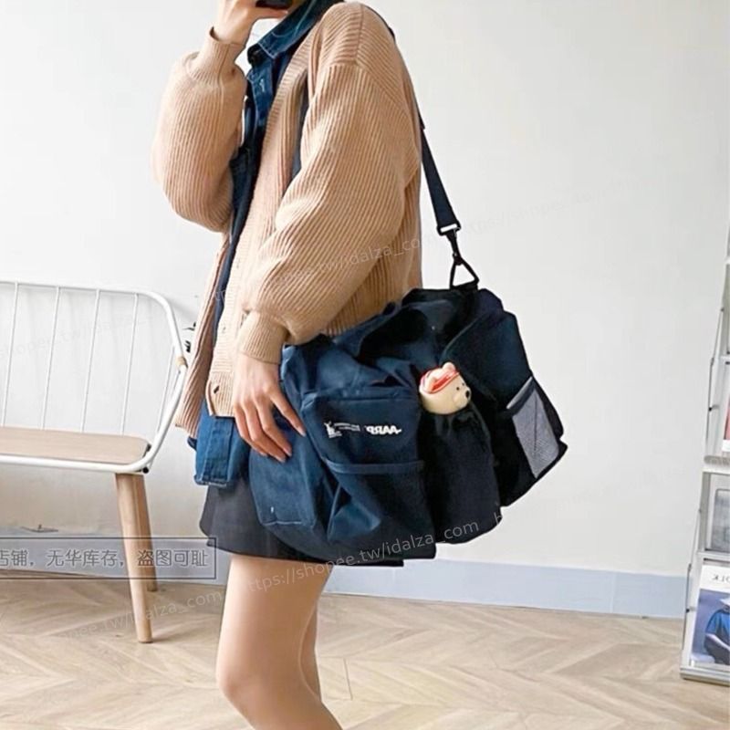 ☆IDALZA☆ 台灣現貨歐美健身包大容量多口袋旅行袋手提袋單肩包健身