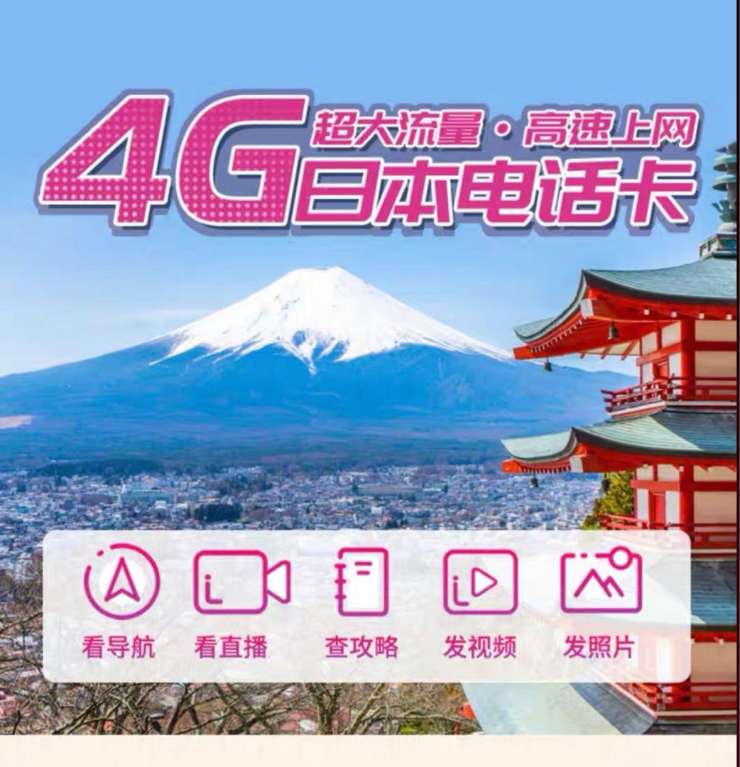 Japan simcard 10days 10gb unlimited data Hobbies Toys Travel