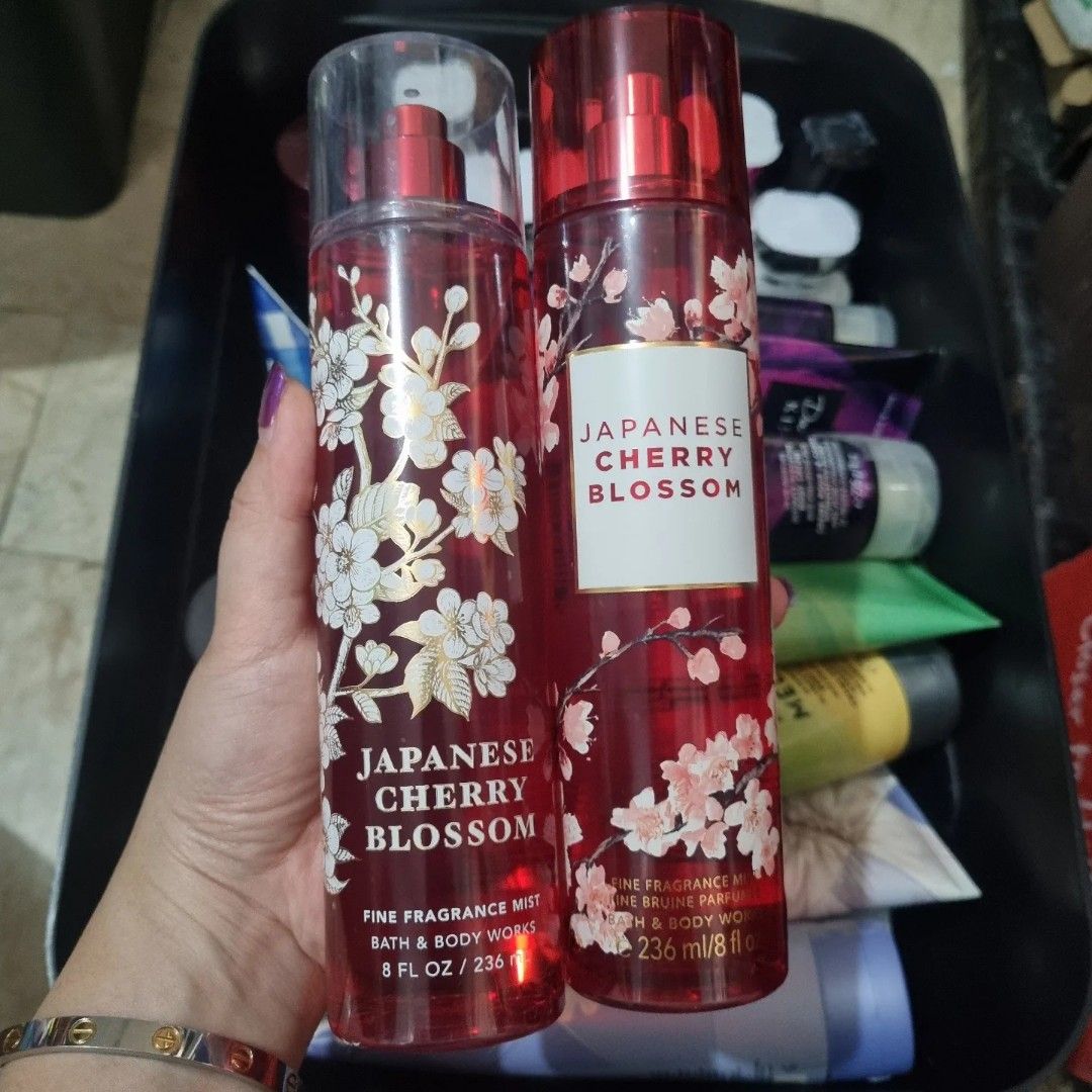 Japanese Cherry Blossom BBW Mist (Category: Fragrance & Deodorants) located in Marikina City. Submitted by jannetteg (Listing ID 1215180288, Image 1). Description: 💯 Original Bath & Body Works from Canada and USA JCB Mist & Lotion bundle - 1010 JCB Mist - 555 each JCB Body Lotion - 465 each Loc Marikina or Pasig MOP Gcash, BDO, BPI MOD Lalamove, Grab, Flash, GGX, LBC.
