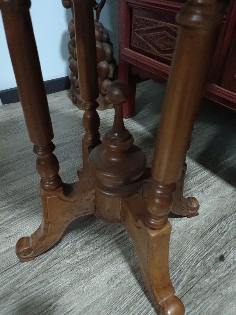 Jati teak wood side table, Furniture & Home Living, Furniture, Other