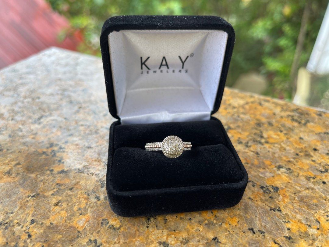 Kay jewelers two discount tone engagement ring