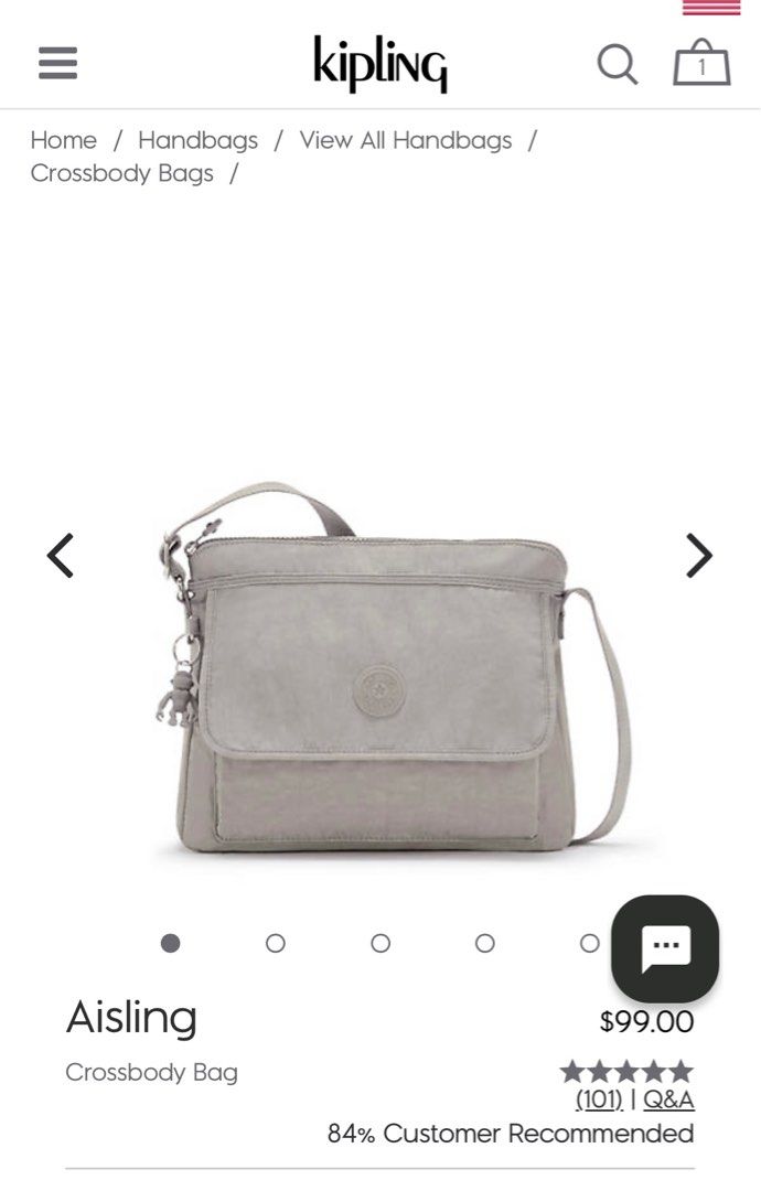 White kipling clearance cross body bag