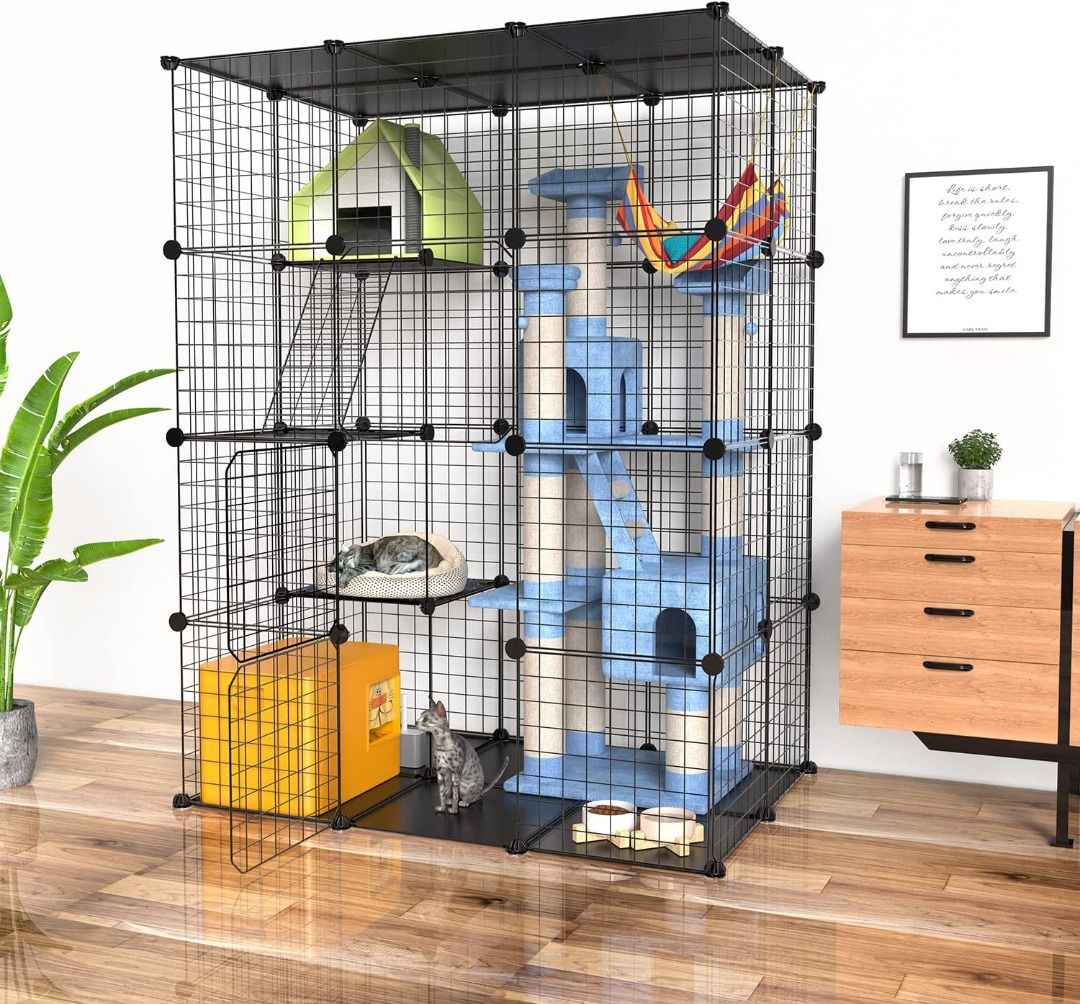Diy cat top cage indoor
