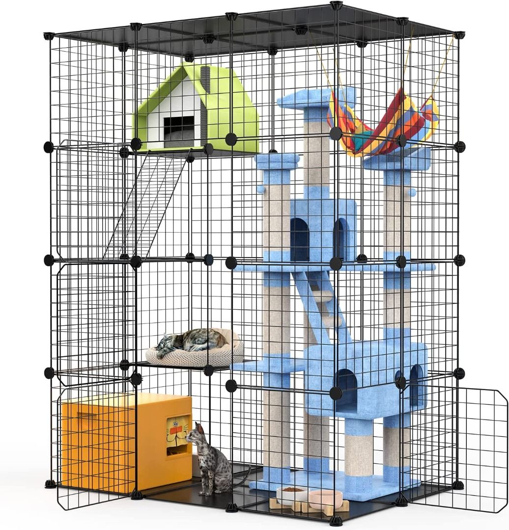Diy cat cage indoor hot sale