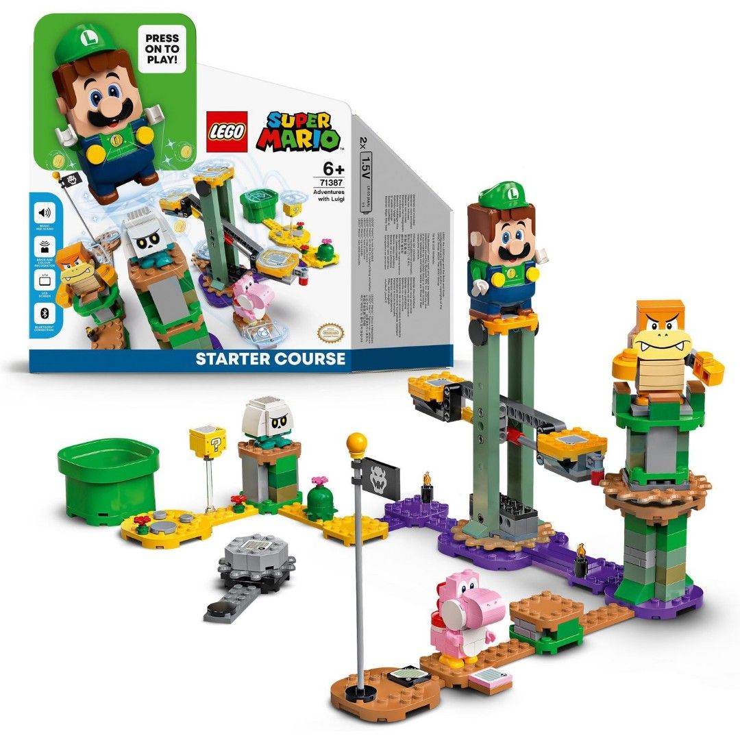 K'NEX Super Mario Kart Yoshi Luigi Toys Lego Mushroom