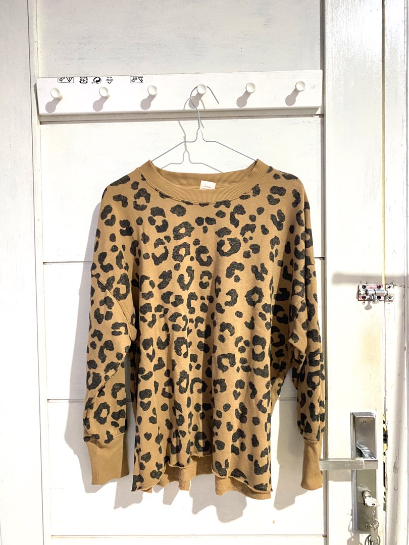 cheetah print sweater