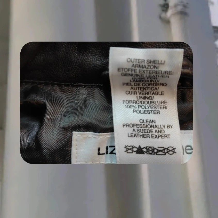 Liz claiborne lambskin outlet leather jacket