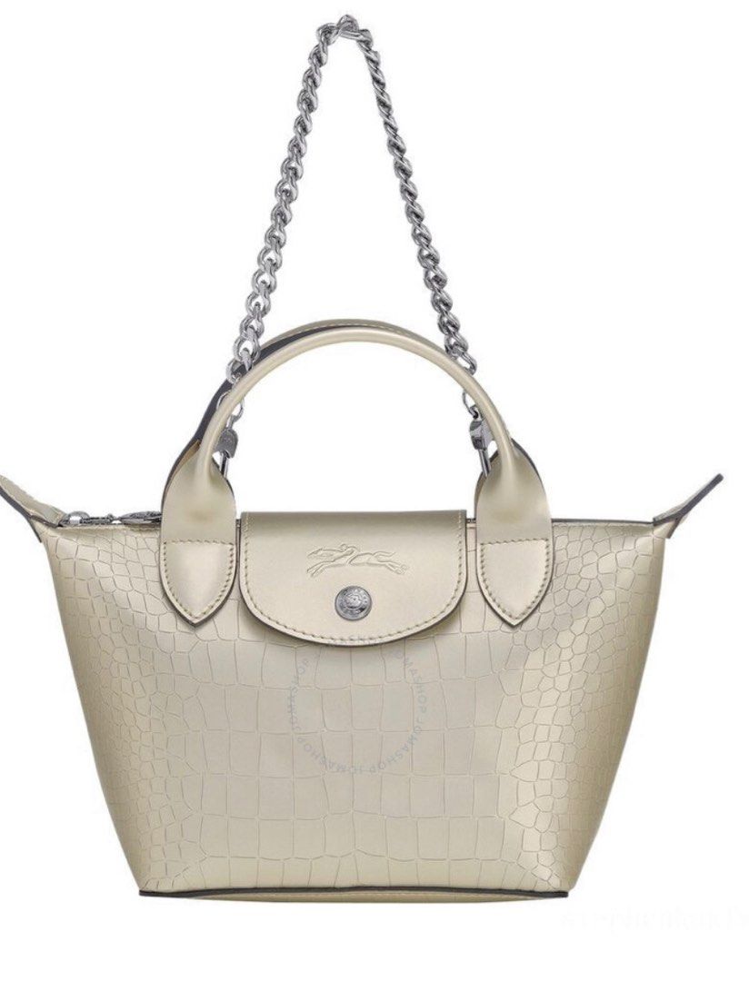 Le mini store pliage cuir croco