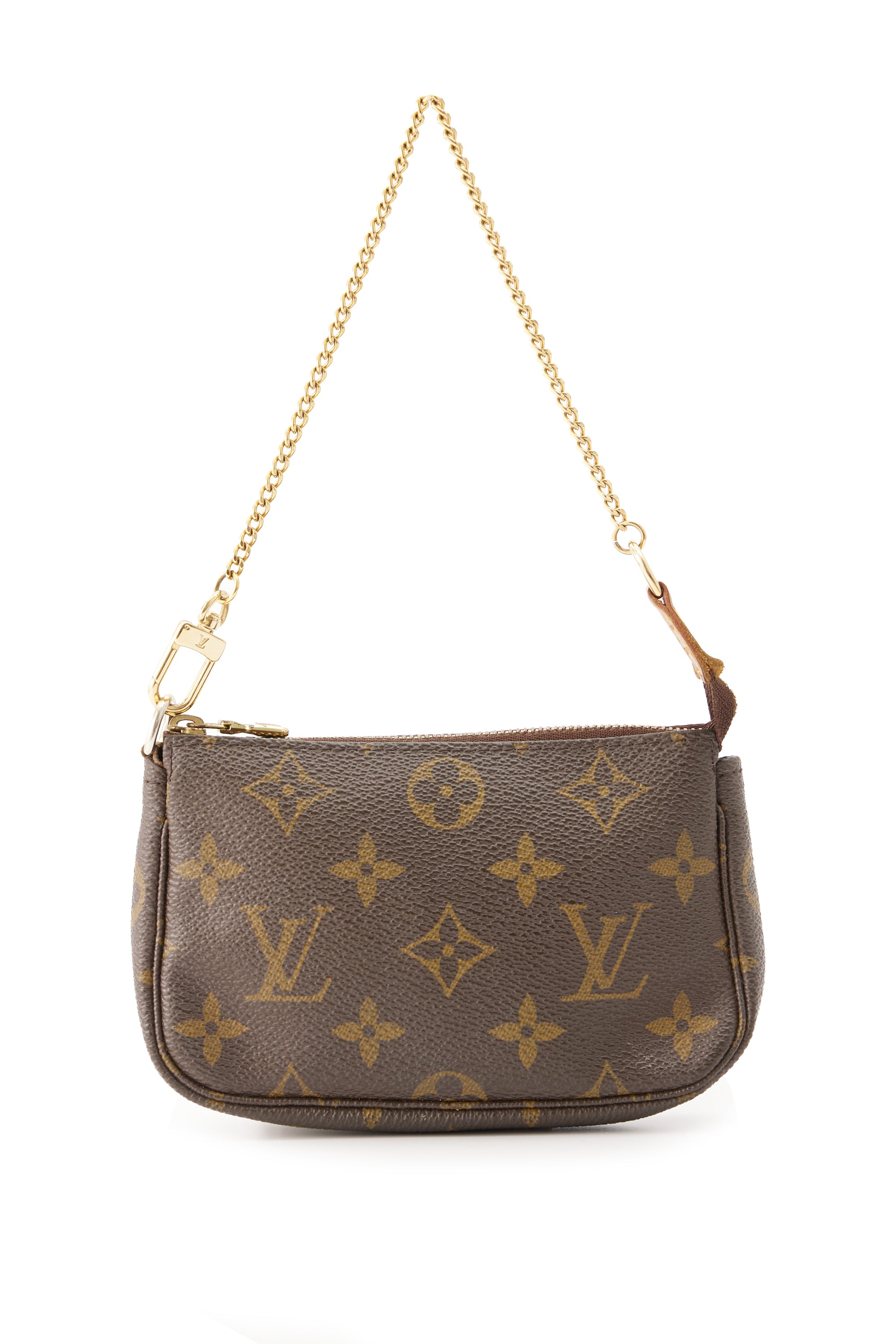 Louis Vuitton Damier Canvas Croisette Chain Wallet Bag - Yoogi's