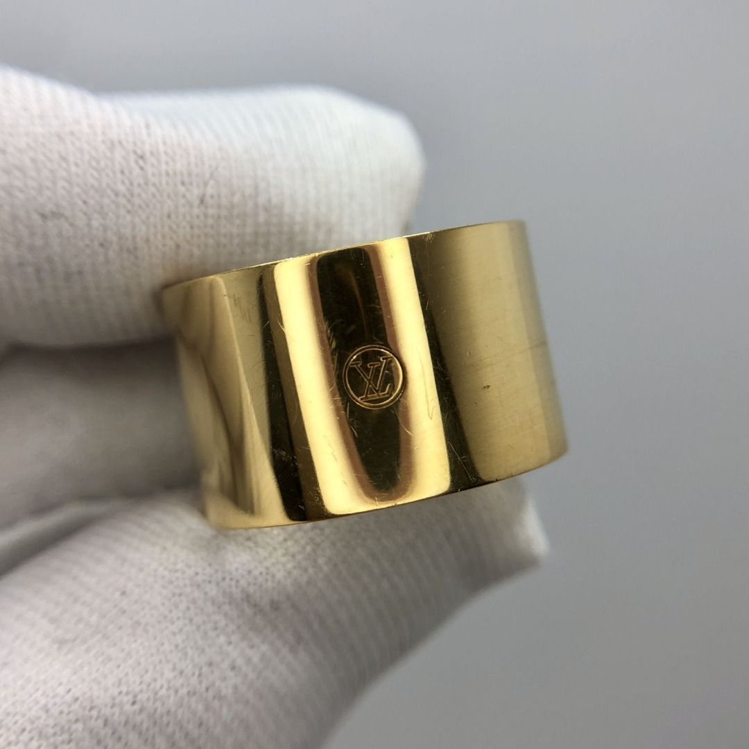 LOUIS VUITTON Essential V Ring Medium Gold M61085