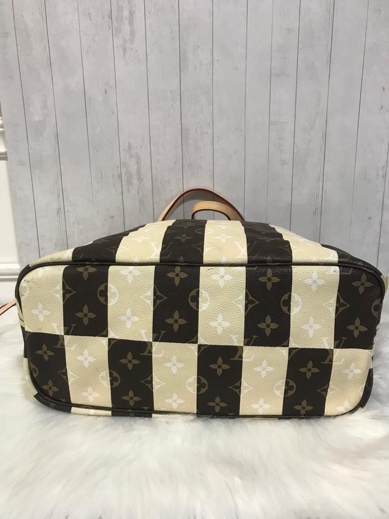 LOUIS VUITTON Limited Edition Monogram Rayures Neverfull MM Tote