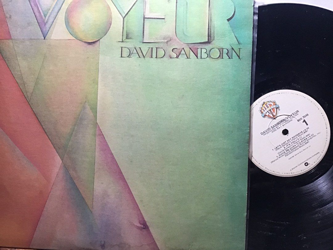 LP David Sanborn - Voyeur OOP USA VINYL RECORD Anubis Jazz Piring Hitam ...
