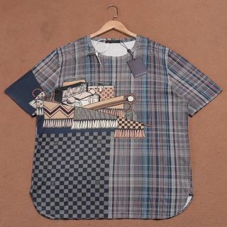 Louis Vuitton Watercolor Shirt, Men's Fashion, Tops & Sets, Formal Shirts  on Carousell