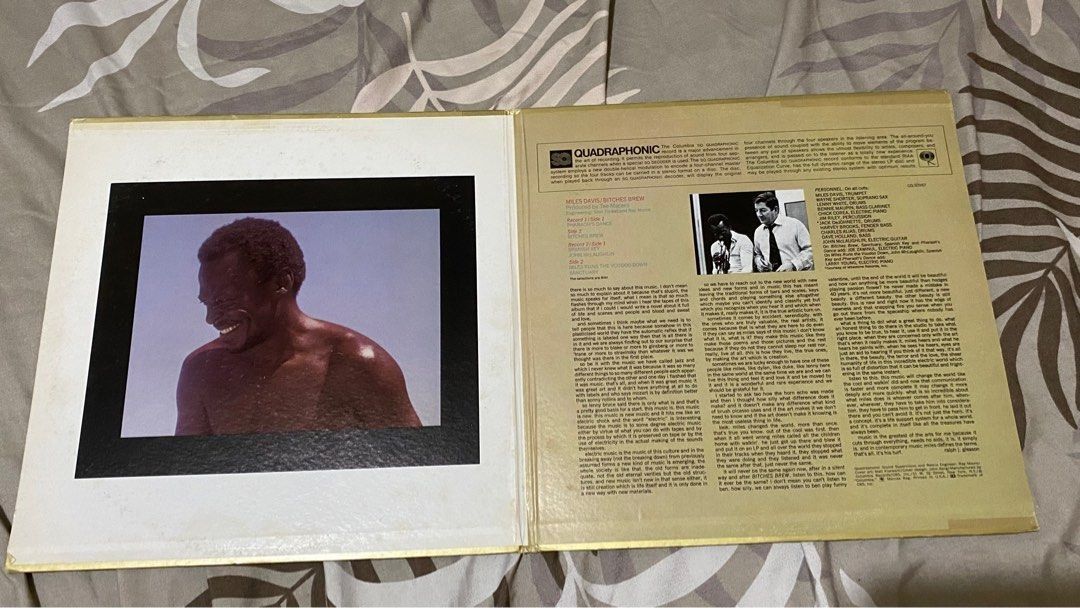Miles Davis - Bitches Brew (Category: Vinyls) located in Tabaco. Submitted by cinemahilig (Listing ID 1215308345, Image 2). Description: VG+ Quadraphonic. 2 LP. Last price posted. Buyer shoulders shipping. Item location: Tabaco City, Albay. 09395763344 .
