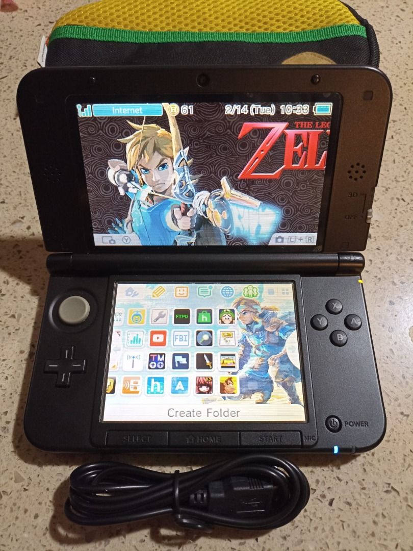 Modded 3ds New 3ds Xl Play Ds Games Modded Nintendo 3DS XL (black