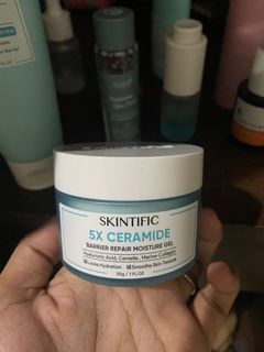 Moisturizer skintific ceramide barrier repair moisture gel biru pelembab krim pagi siang