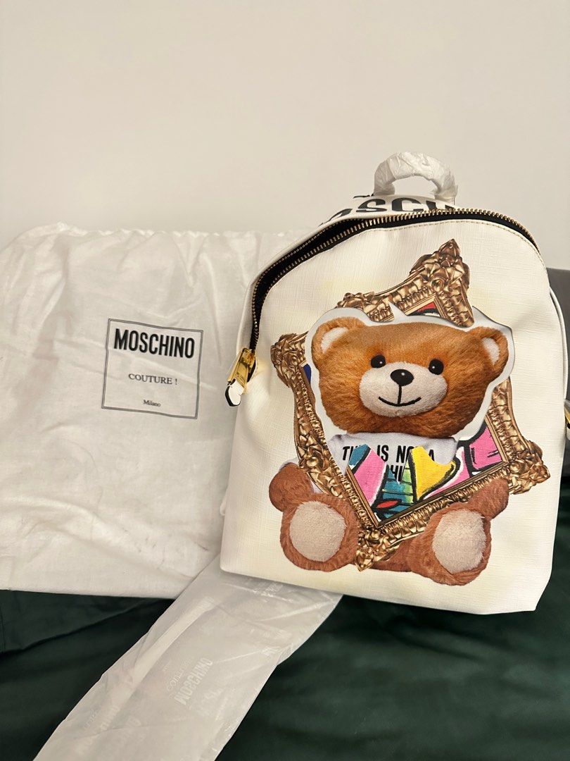 Bear hot sale backpack moschino