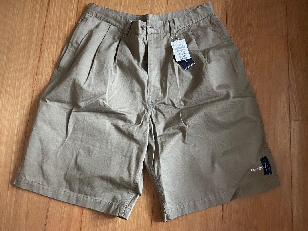 Nautica jp 2tuck chino shorts, 男裝, 褲＆半截裙, 短褲- Carousell