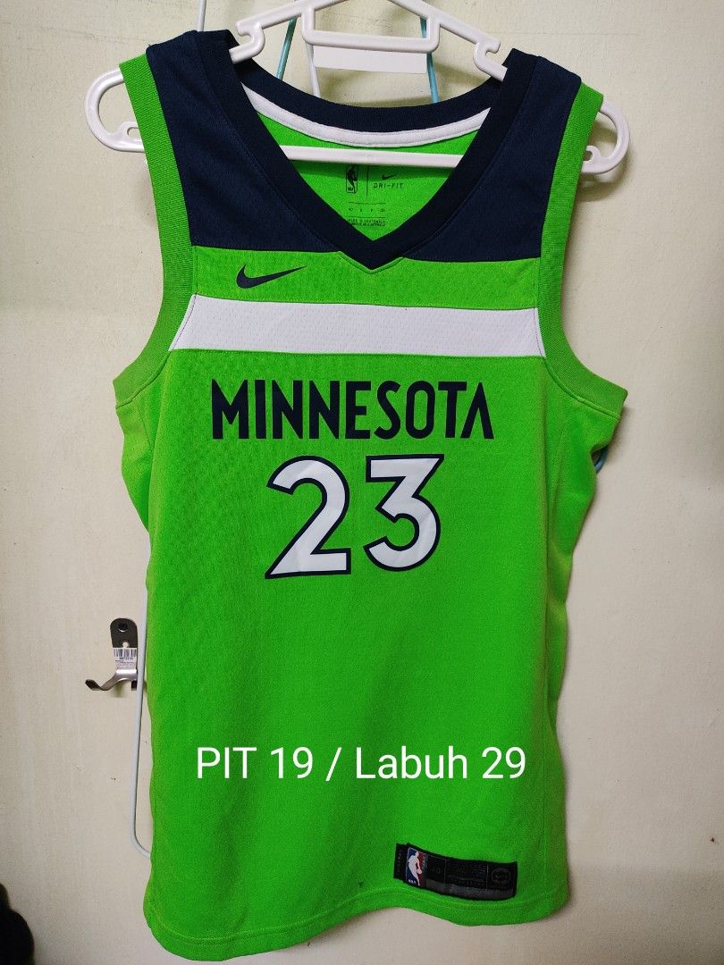 Timberwolves store neon jersey