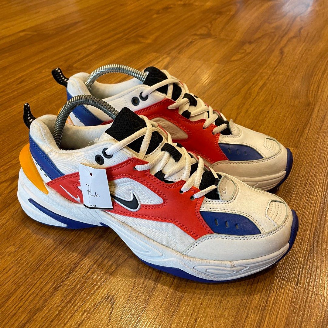 Nike tekno white discount black orange