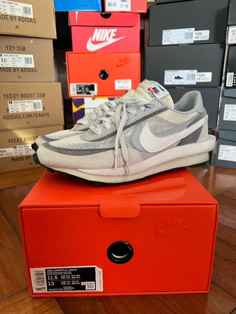 sacai x nike ldwaffle summit white mens