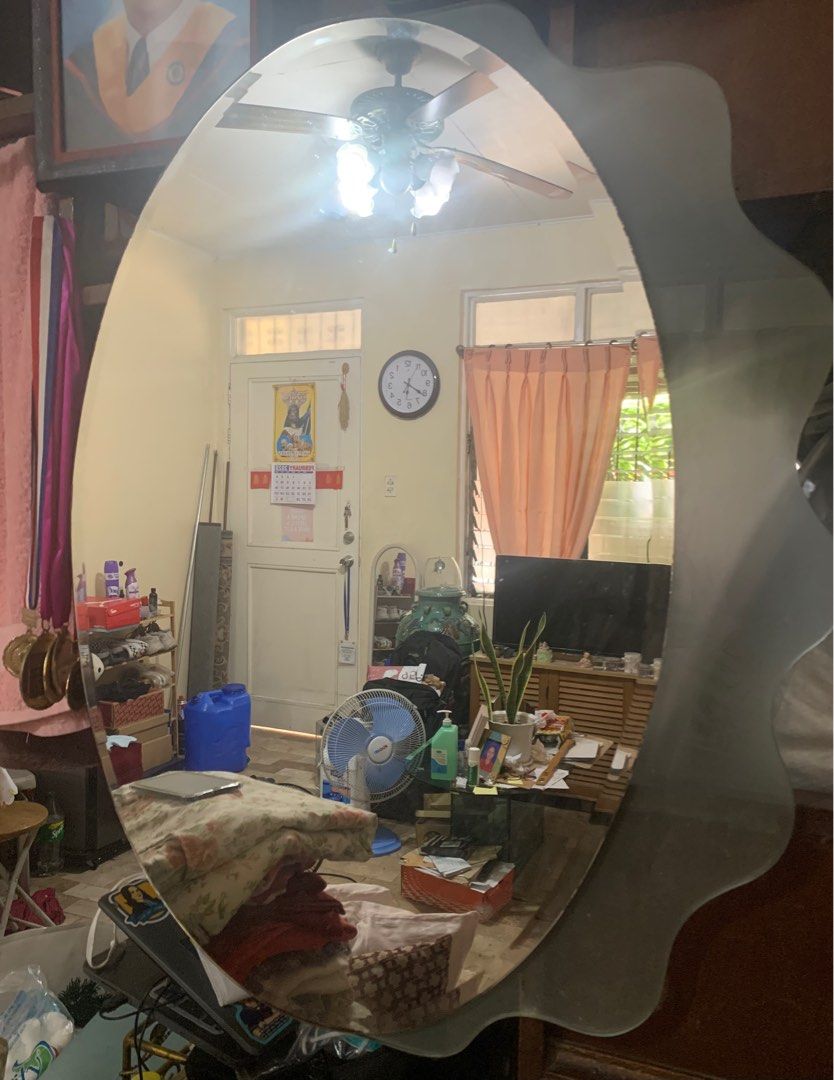 Oval Fiberglass Mirror, Furniture & Home Living, Home Decor, Mirrors on