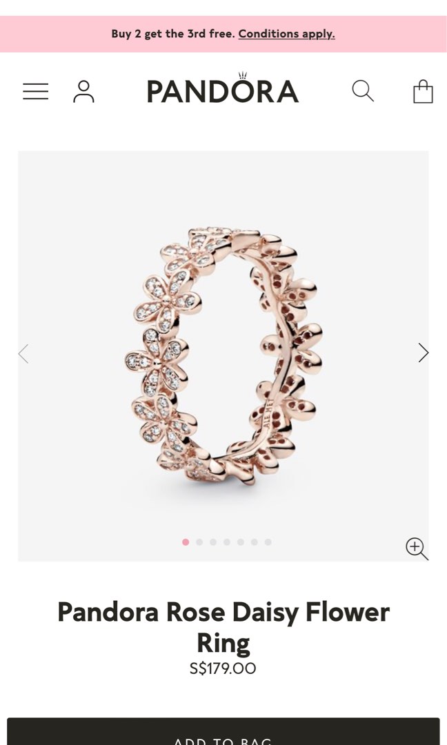 Daisy ring pandora online