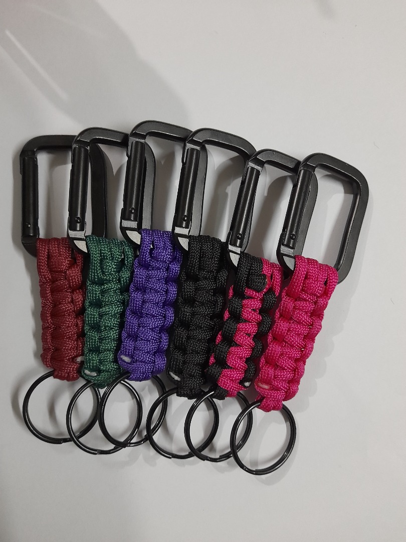Paracord Carabiner with Ring Keyholder/ Keyfob on Carousell