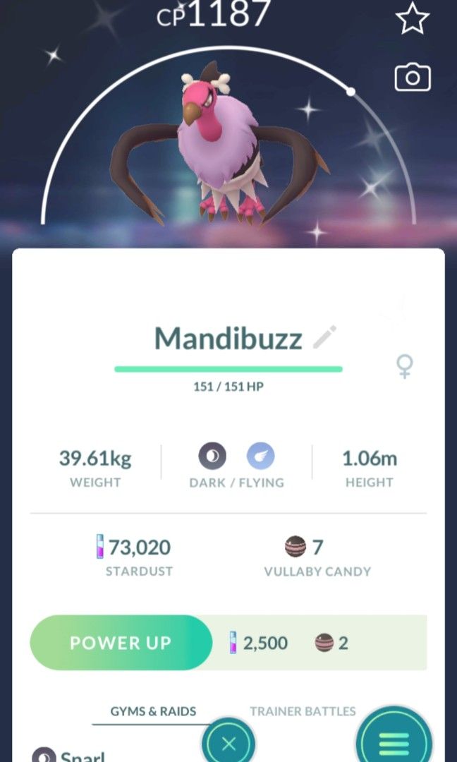Pokemon shiny hatched mandibuzz, Video Gaming, Video Games, Others
