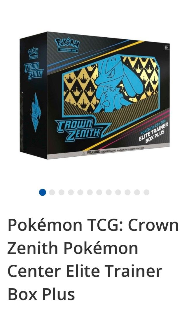 3箱 CROWN ZENITH 海外 ポケモンカード エリートトレーナーボックス