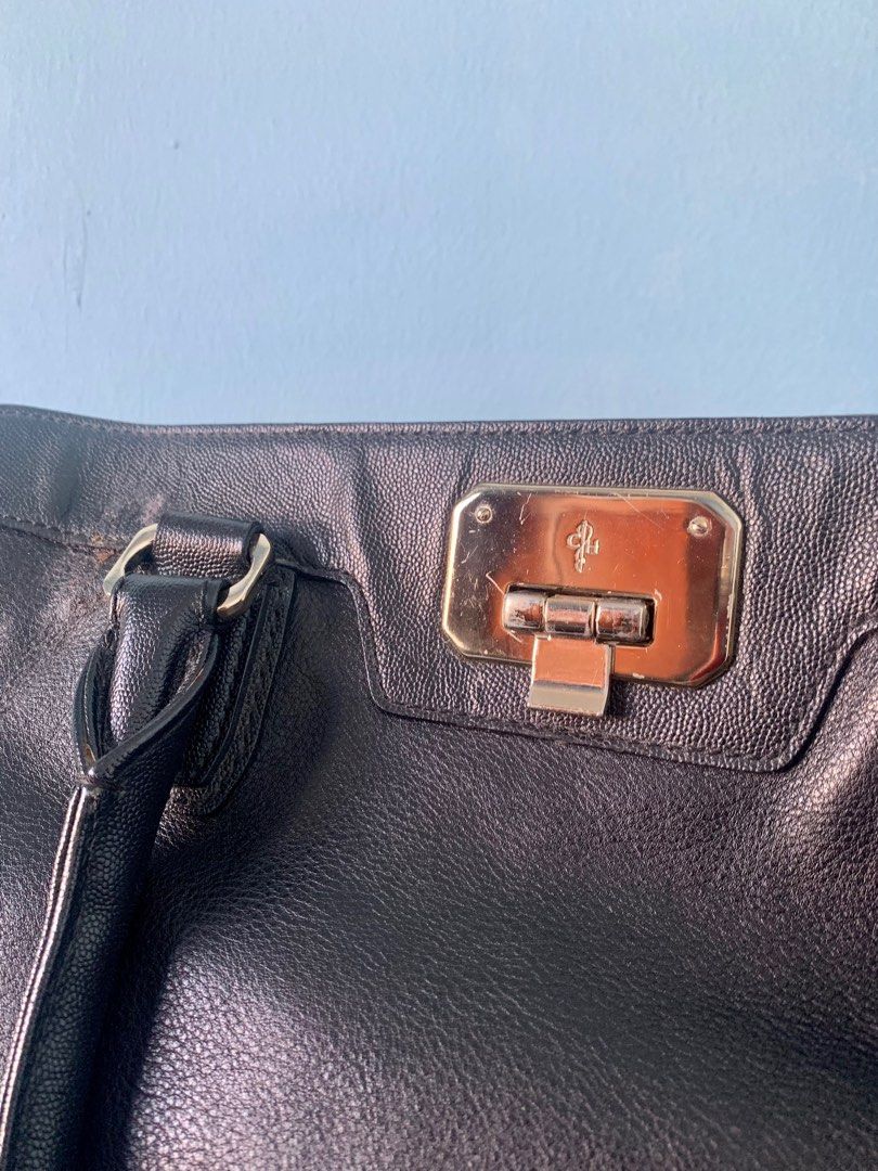 Preloved COLE HAAN Black Leather Work Bag