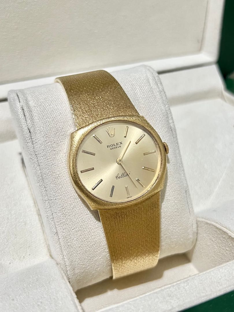 Vintage rolex cellini 18k best sale solid gold dress watch