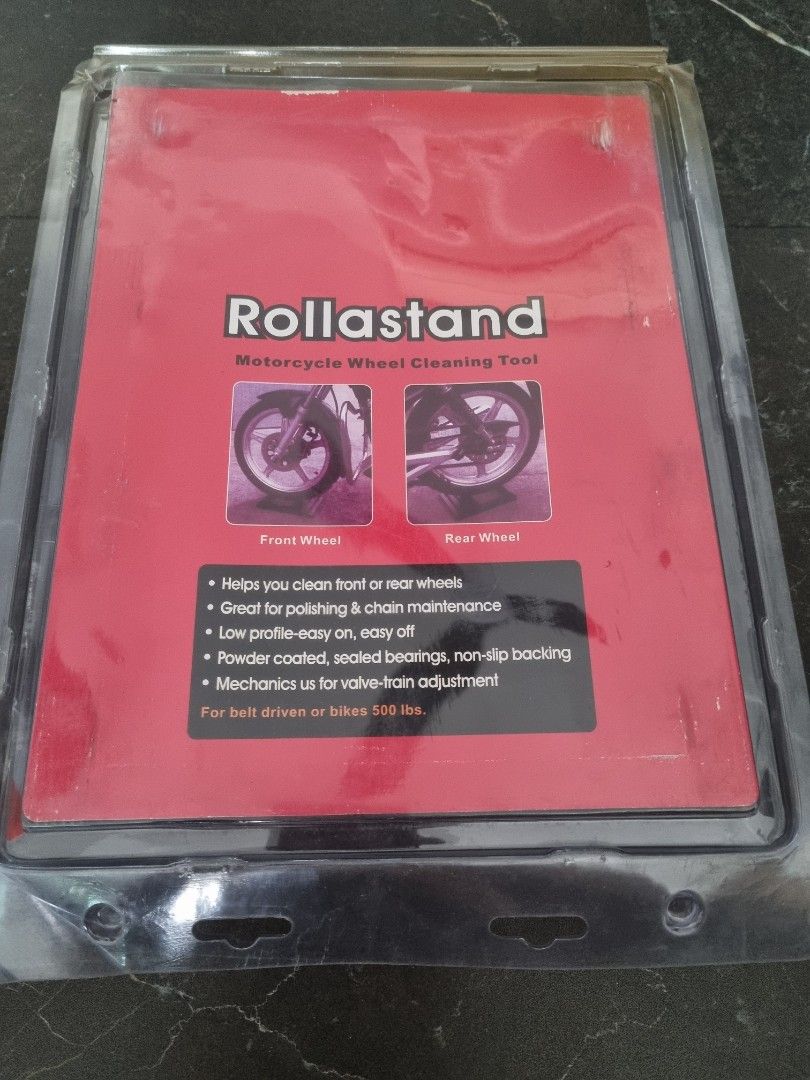 Rollastand chain cleaning tool stand, Motorcycles, Motorcycle