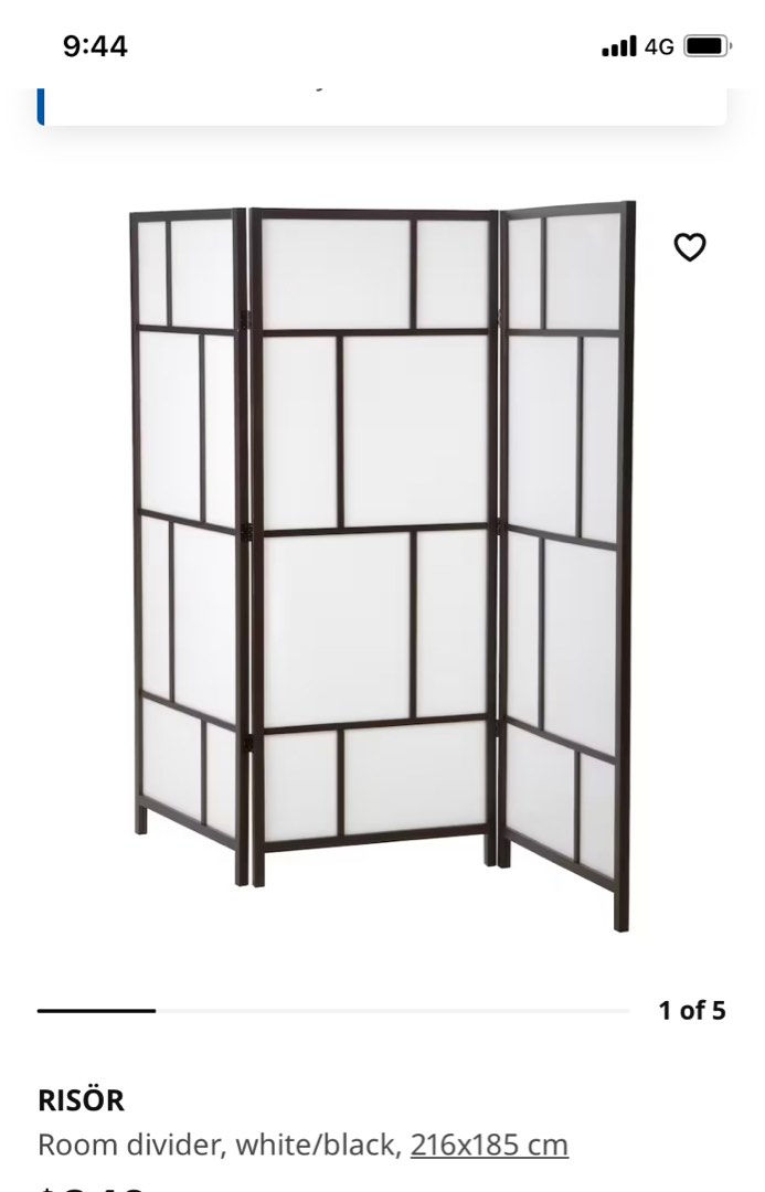 Room partition, Furniture & Home Living, Furniture, Shelves, Cabinets ...