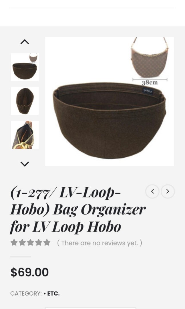 (1-277/ LV-Loop-Hobo) Bag Organizer for LV Loop Hobo