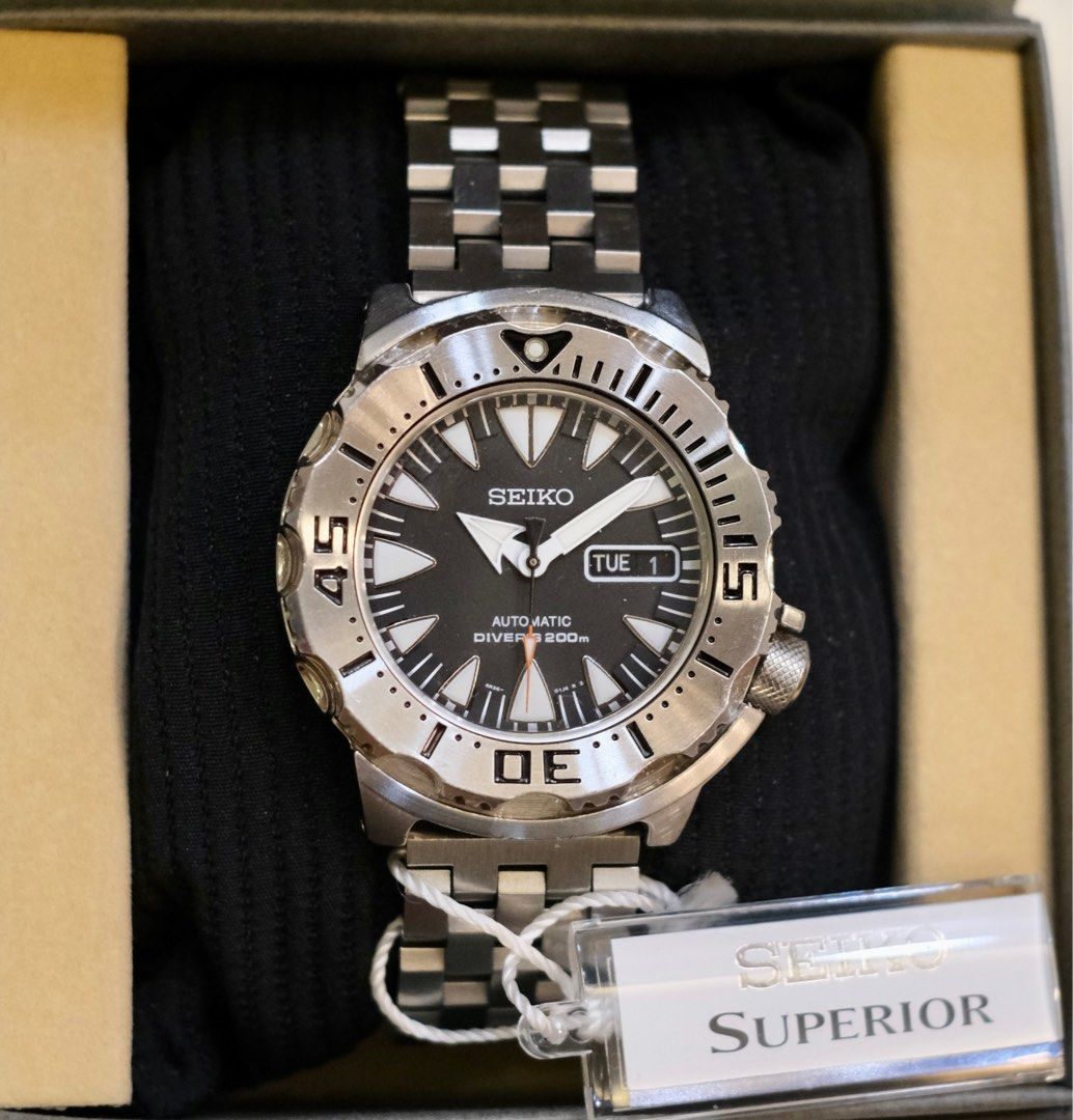 Seiko Monster Black 2nd generation, Men's Fashion, Watches & Accessories,  Watches on Carousell
