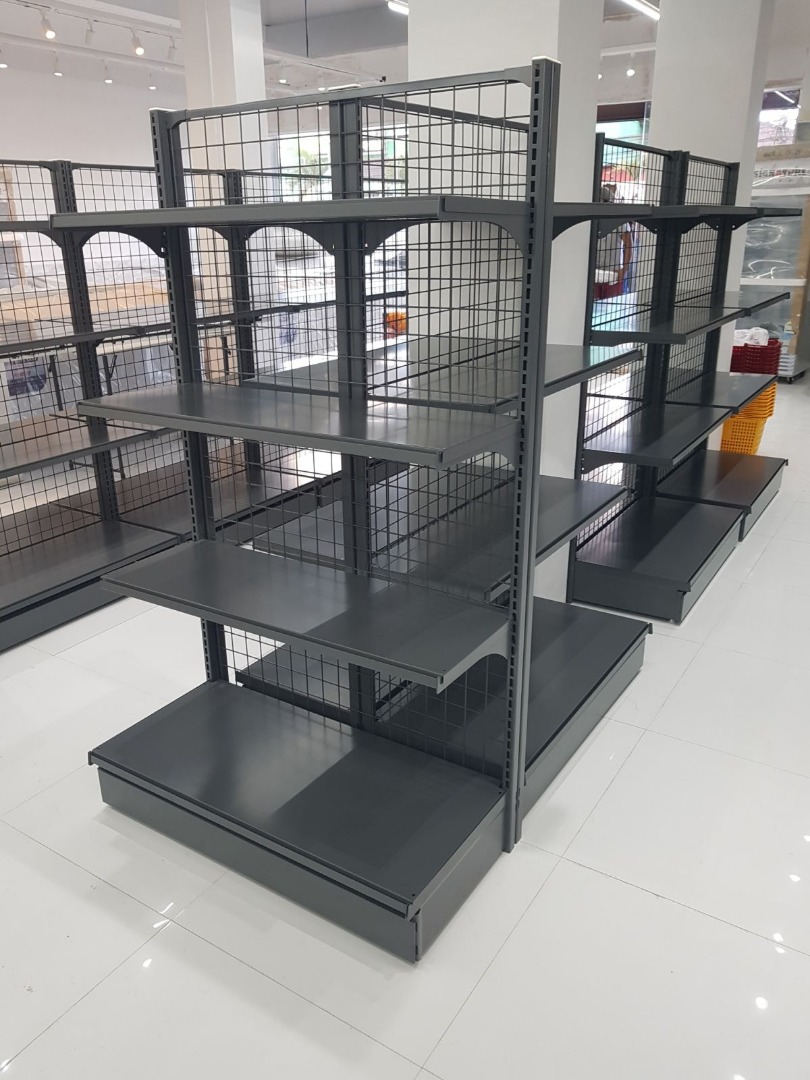 shelves metal steel standee racks gondola shelves, Furniture & Home ...