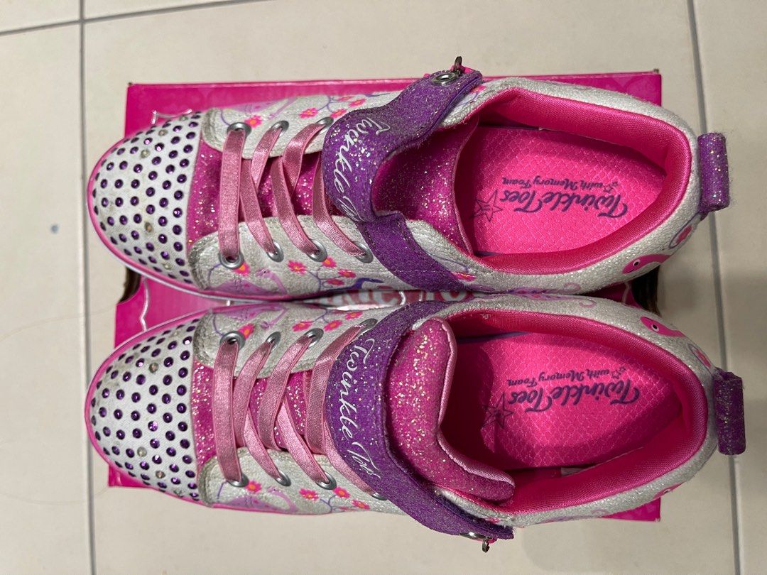 Skechers twinkle toes store purple