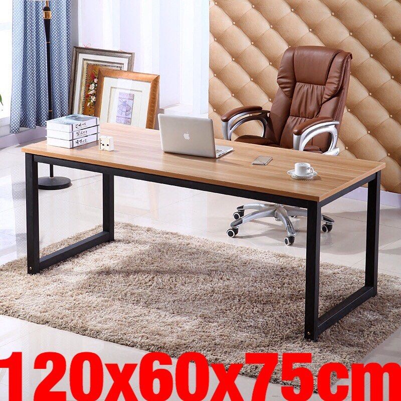 Solid office table study table study desk computer table computer desk (Category: Tables & Sets) located in Singapore. Submitted by export2singapore (Listing ID 1215178678, Image 1). Description: -up to 300kg loading capacity makes it an ideal choice if you need your table to load heavy stuff, and the amazing is that the heavier your load the more stable the table would be when loaded -tabletop of 25mm thickness adds to extra loading capacity and
