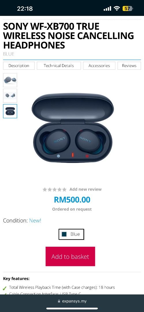 Sony wf xb700 hotsell harga