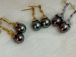 Gold Plated S925 Silver Pearl Earrings Collection item 3