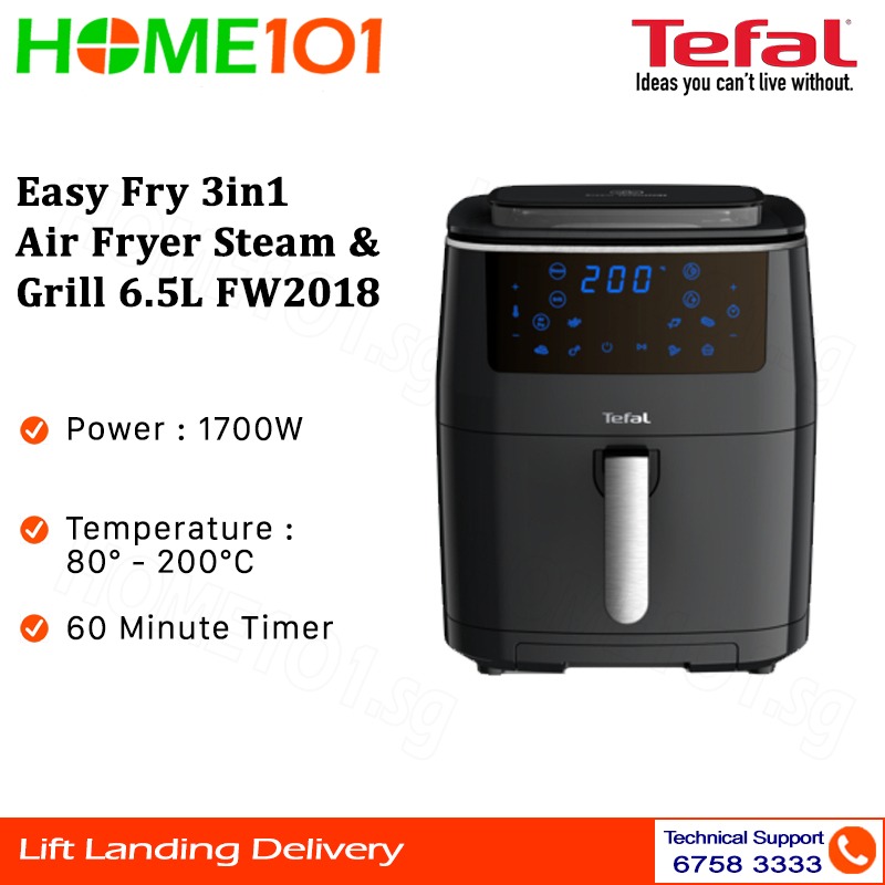 Tefal Easy Fry 3in1 Air Fryer, Steam & Griller 6.5L FW2018, TV & Home
