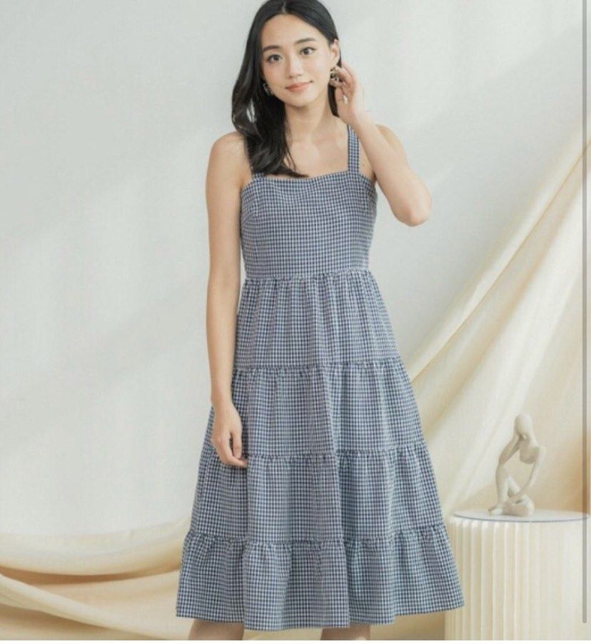 Gingham formal clearance dress