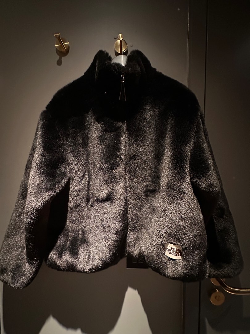 Furry fleece jacket best sale the north face