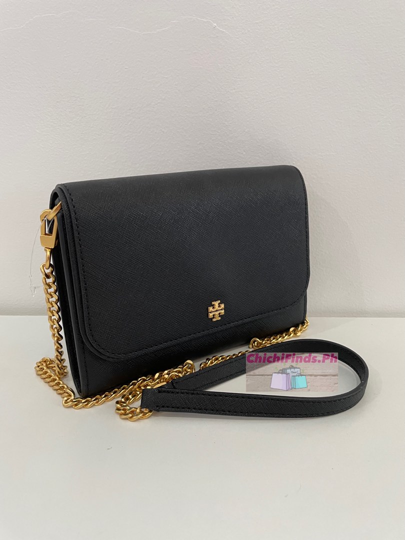 Tory Burch Emerson Chain Wallet, Luxury, Bags & Wallets on Carousell